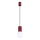 Pendel HALO 1xG9/8W/230V diameter 12 cm rød