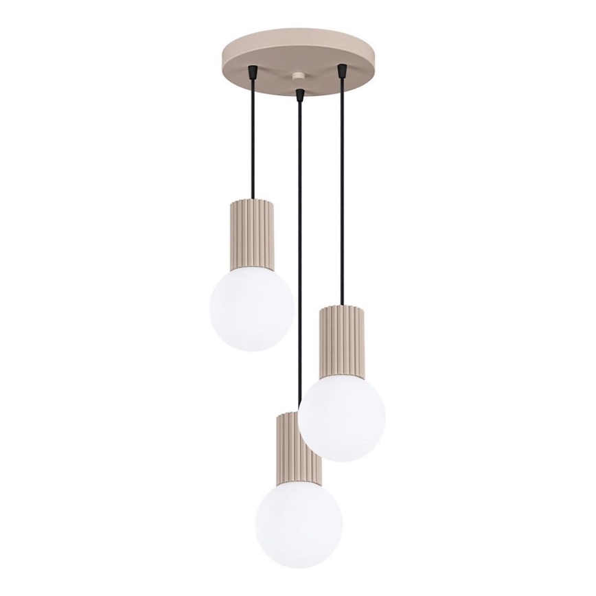 Pendel HALO 3xG9/8W/230V diameter 25 cm beige
