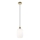 Pendel HARMA 1xE27/15W/230V diameter 14 cm hvid/guldfarvet