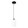 Pendel HARMA 1xE27/15W/230V diameter 14 cm hvid/sort