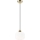 Pendel HARMA 1xE27/15W/230V diameter 20 cm hvid/guldfarvet
