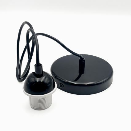 Pendel HARMA 1xE27/15W/230V diameter 20 cm hvid/sort