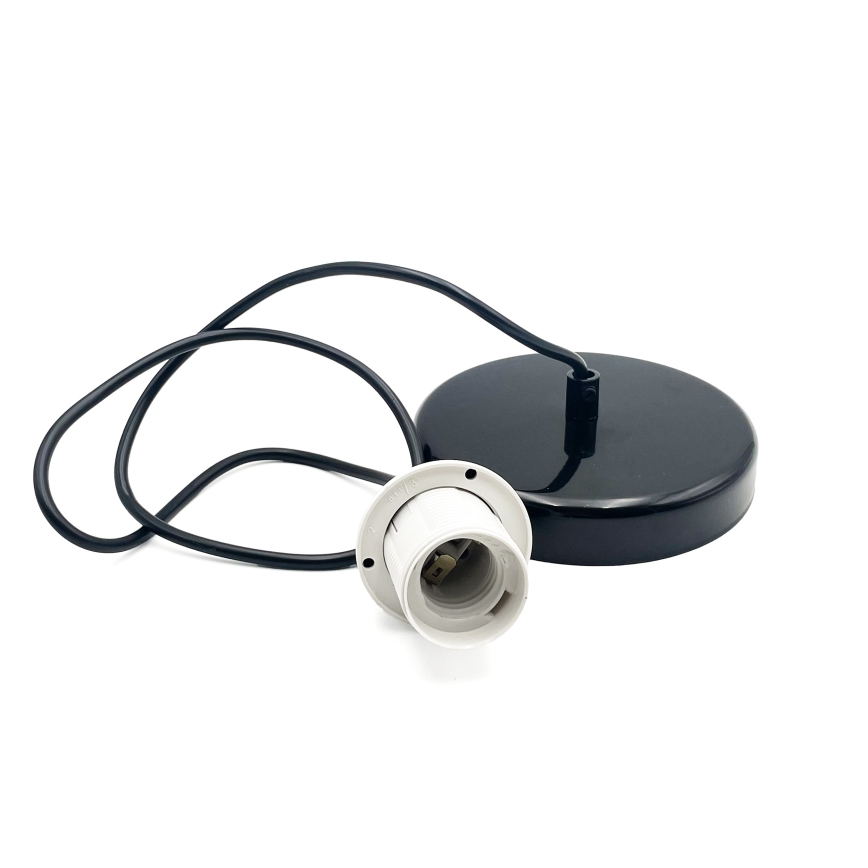 Pendel HARMA 1xE27/15W/230V diameter 20 cm hvid/sort