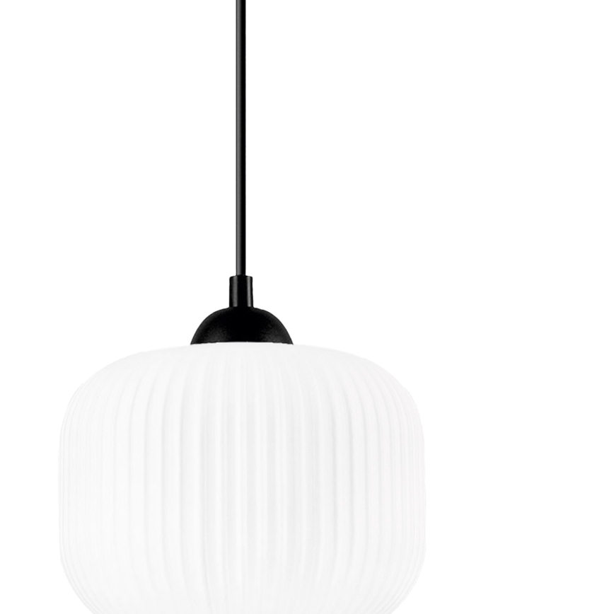 Pendel HARMA 1xE27/15W/230V diameter 20 cm hvid/sort