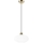 Pendel HARMA 1xE27/15W/230V diameter 25 cm hvid/guldfarvet