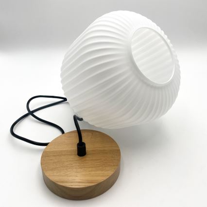 Pendel HARMONY 1xE27/15W/230V diameter 20 cm hvid/eg