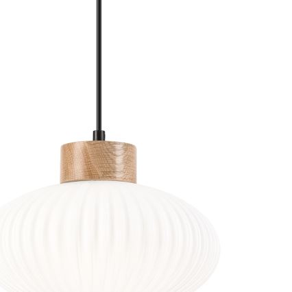 Pendel HARMONY 1xE27/15W/230V diameter 25 cm hvid/eg