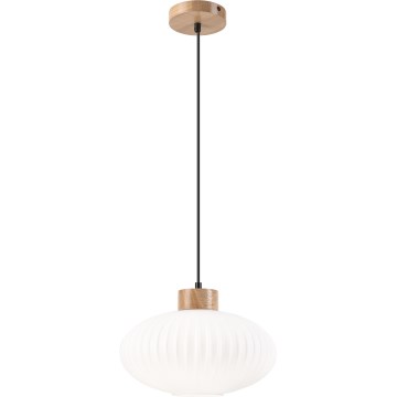 Pendel HARMONY 1xE27/15W/230V diameter 30 cm hvid/eg