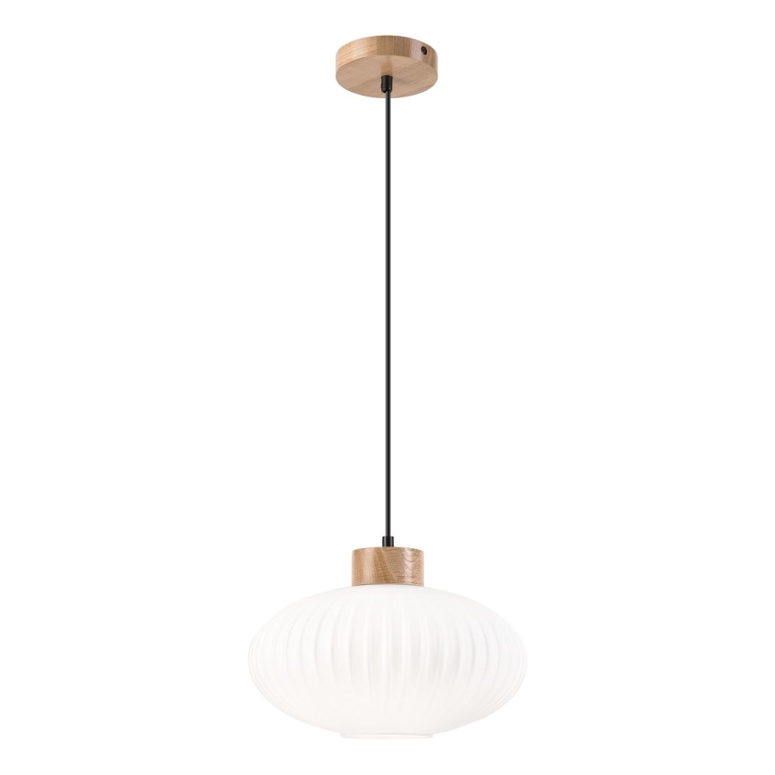 Pendel HARMONY 1xE27/15W/230V diameter 30 cm hvid/eg