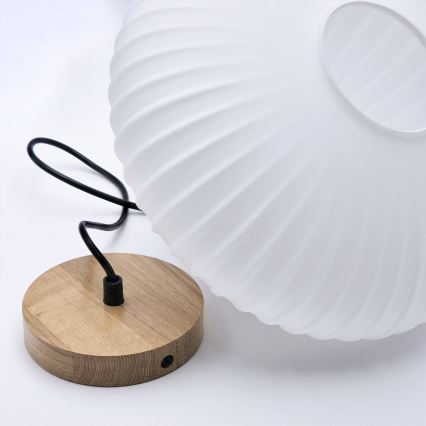 Pendel HARMONY 1xE27/15W/230V diameter 30 cm hvid/eg