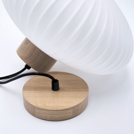 Pendel HARMONY 1xE27/15W/230V diameter 30 cm hvid/eg