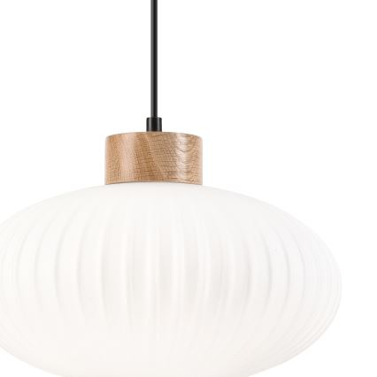 Pendel HARMONY 1xE27/15W/230V diameter 30 cm hvid/eg