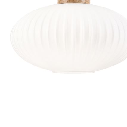 Pendel HARMONY 1xE27/15W/230V diameter 30 cm hvid/eg