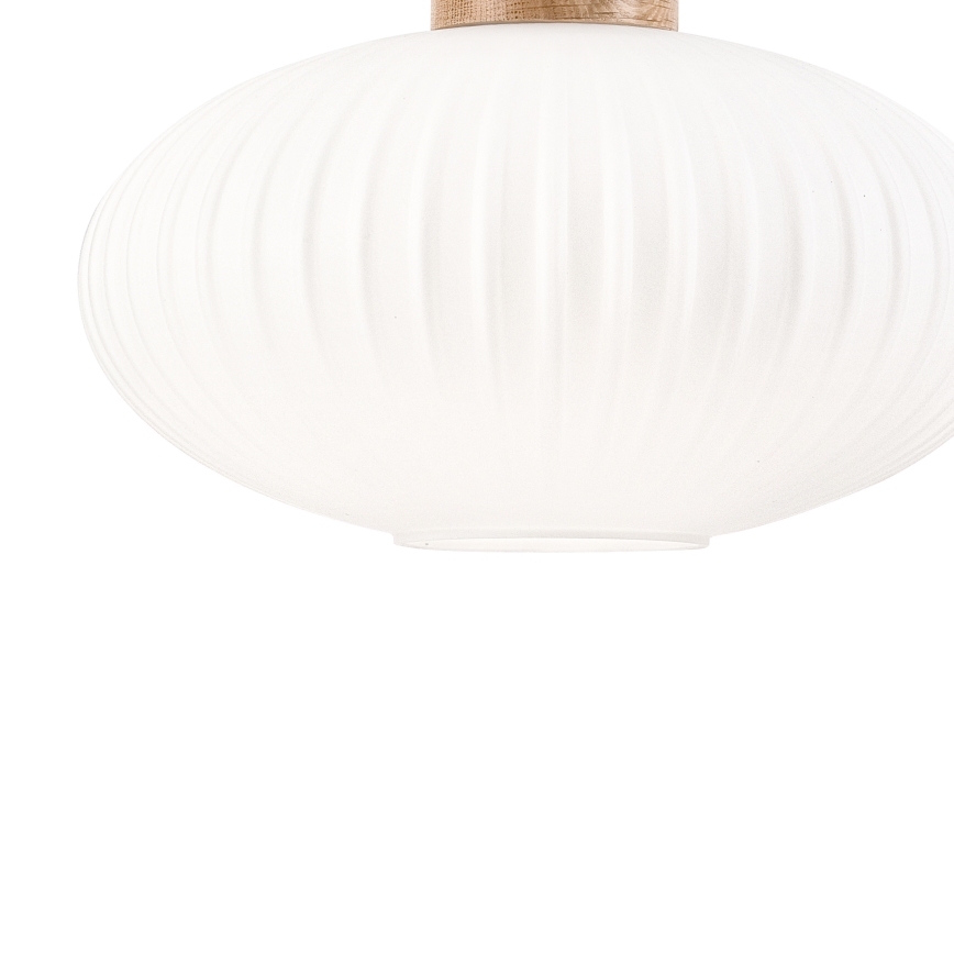 Pendel HARMONY 1xE27/15W/230V diameter 30 cm hvid/eg
