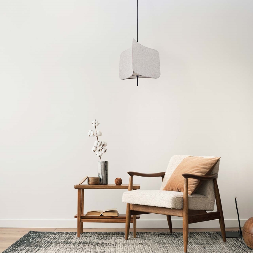 Pendel HAVANA 1xE27/20W/230V diameter 50 cm beige