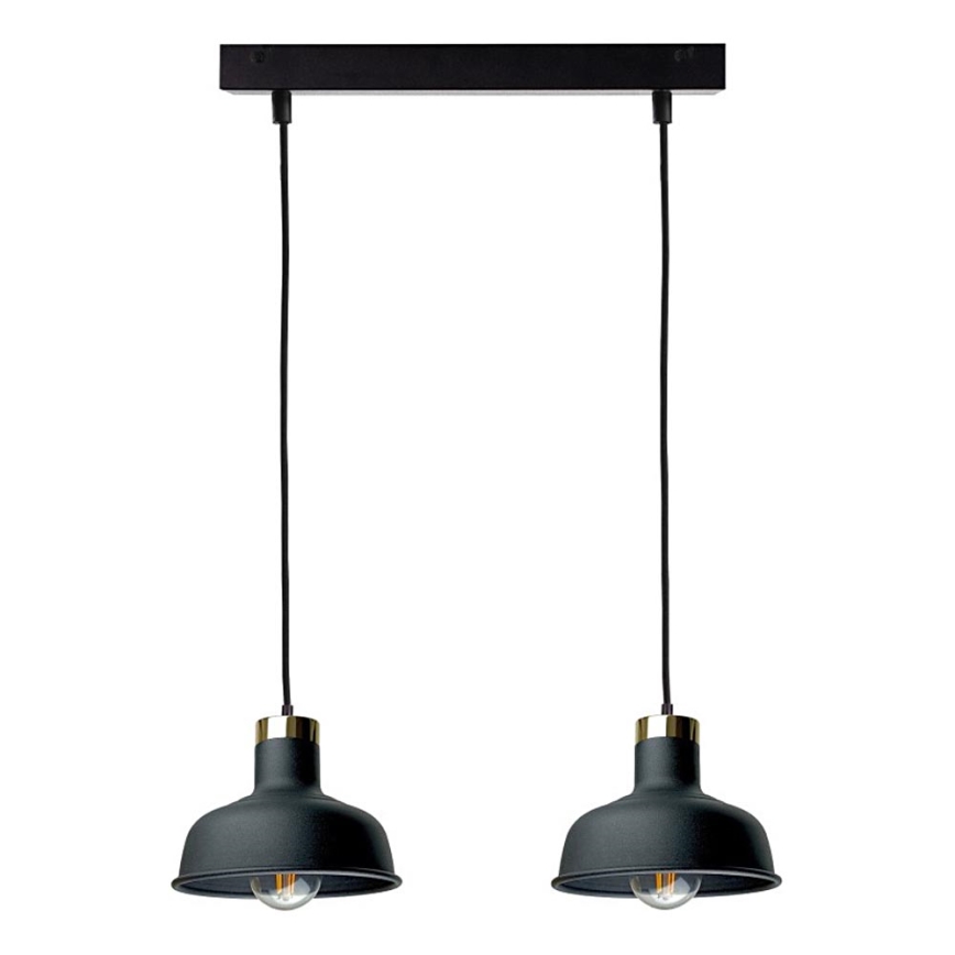 Pendel HEBE 2xE27/60W/230V sort