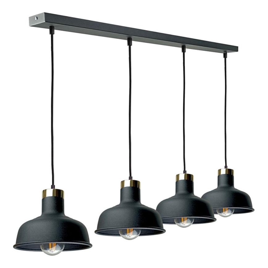 Pendel HEBE 4xE27/60W/230V sort