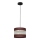 Pendel HELEN 1xE27/15W/230V diameter 20 cm brun/sort/gylden