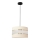 Pendel HELEN 1xE27/15W/230V diameter 20 cm cremefarvet/sort/gylden