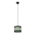 Pendel HELEN 1xE27/15W/230V diameter 20 cm grøn/guldfarvet