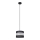 Pendel HELEN 1xE27/15W/230V diameter 20 cm sort/sølvfarvet