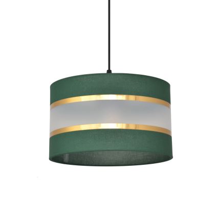 Pendel HELEN 1xE27/15W/230V diameter 25 cm grøn/guldfarvet