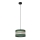 Pendel HELEN 1xE27/15W/230V diameter 25 cm grøn/guldfarvet