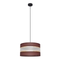 Pendel HELEN 1xE27/15W/230V diameter 35 cm brun/sort/gylden