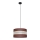 Pendel HELEN 1xE27/15W/230V diameter 35 cm brun/sort/gylden