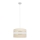 Pendel HELEN 1xE27/15W/230V diameter 35 cm cremefarvet/gylden