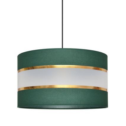 Pendel HELEN 1xE27/15W/230V diameter 35 cm grøn/guldfarvet
