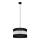 Pendel HELEN 1xE27/15W/230V diameter 35 cm sort/sølvfarvet