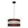 Pendel HELEN 1xE27/15W/230V diameter 40 cm brun/sort/gylden