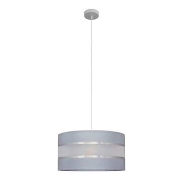 Pendel HELEN 1xE27/15W/230V diameter 40 cm grå/sølvfarvet