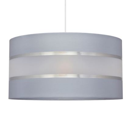 Pendel HELEN 1xE27/15W/230V diameter 40 cm grå/sølvfarvet