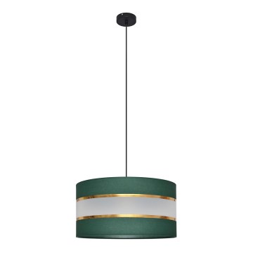 Pendel HELEN 1xE27/15W/230V diameter 40 cm grøn/guldfarvet