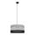 Pendel HELEN 1xE27/15W/230V diameter 40 cm sort/grå/gylden