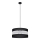 Pendel HELEN 1xE27/15W/230V diameter 40 cm sort/sølvfarvet