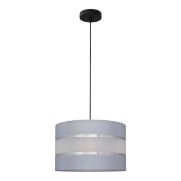 Pendel HELEN 1xE27/15W/230V grå/sort