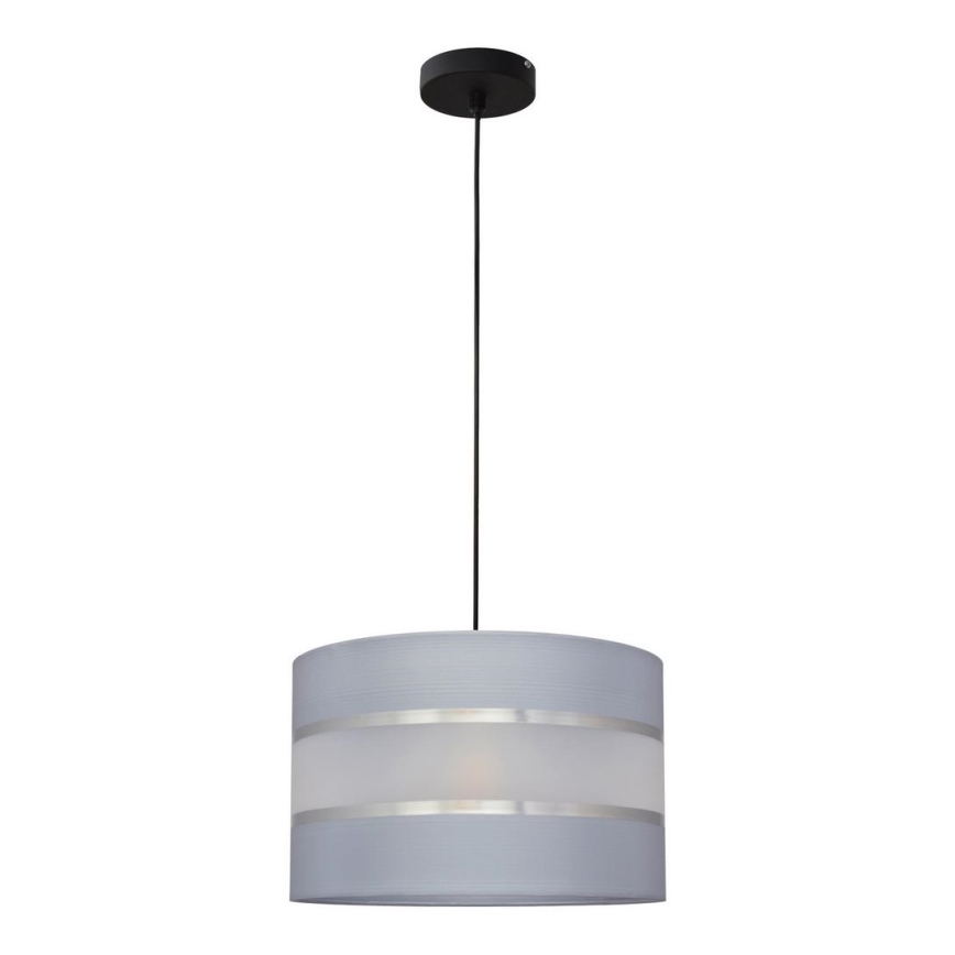 Pendel HELEN 1xE27/15W/230V grå/sort
