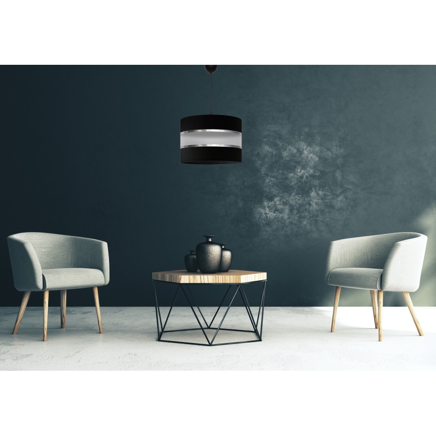 Pendel HELEN 1xE27/15W/230V sort