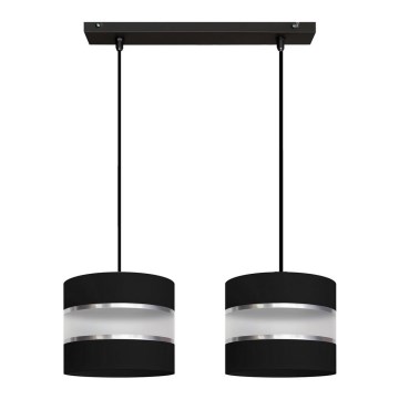 Pendel HELEN 2xE27/15W/230V sort