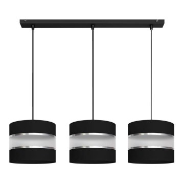 Pendel HELEN 3xE27/15W/230V sort
