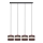 Pendel HELEN 4xE27/15W/230V brun/sort/gylden