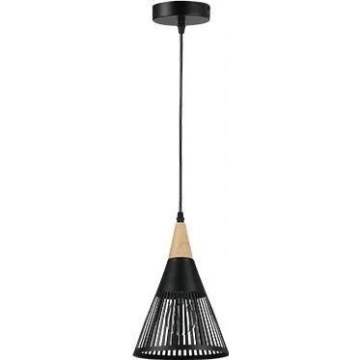 Pendel HIRA 1xE27/60W/230V diameter 18 cm sort