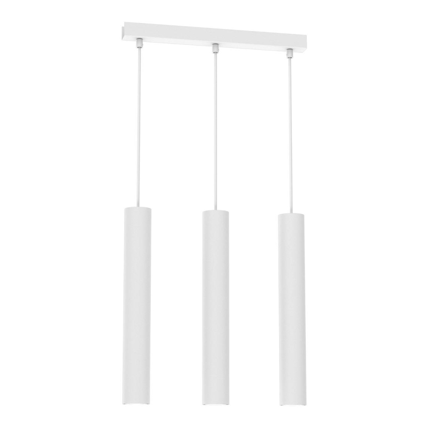 Pendel HUDSON 3xGU10/8W/230V hvid