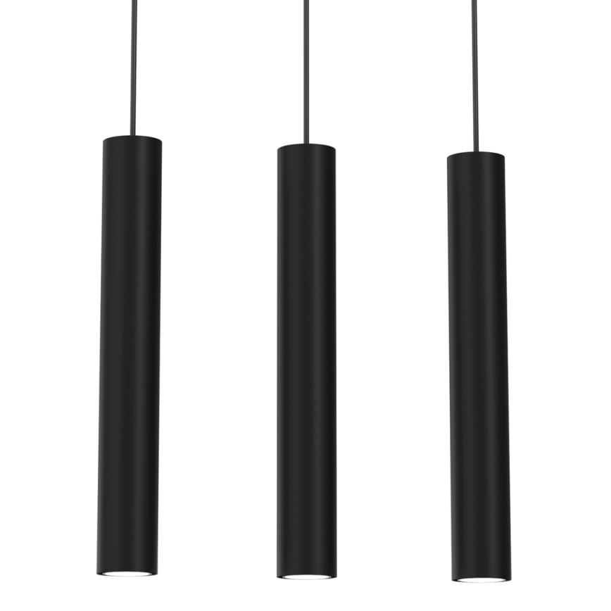 Pendel HUDSON 3xGU10/8W/230V sort