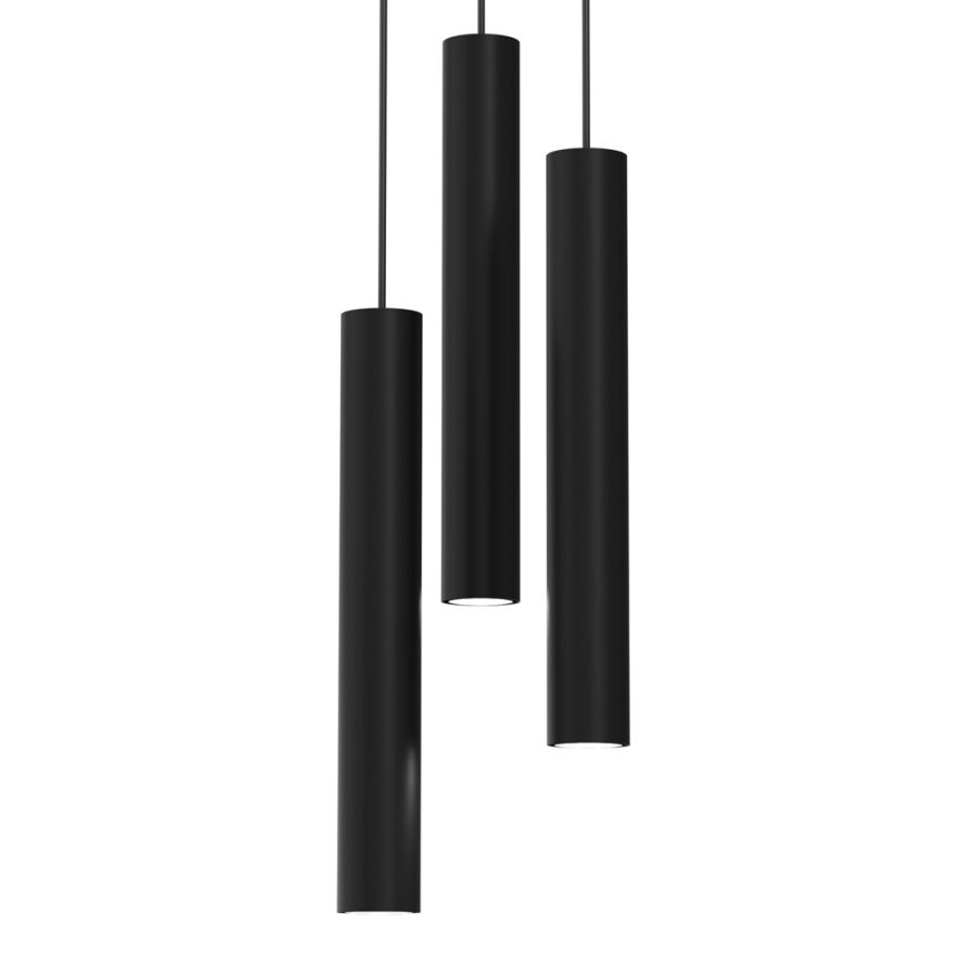 Pendel HUDSON 3xGU10/8W/230V sort
