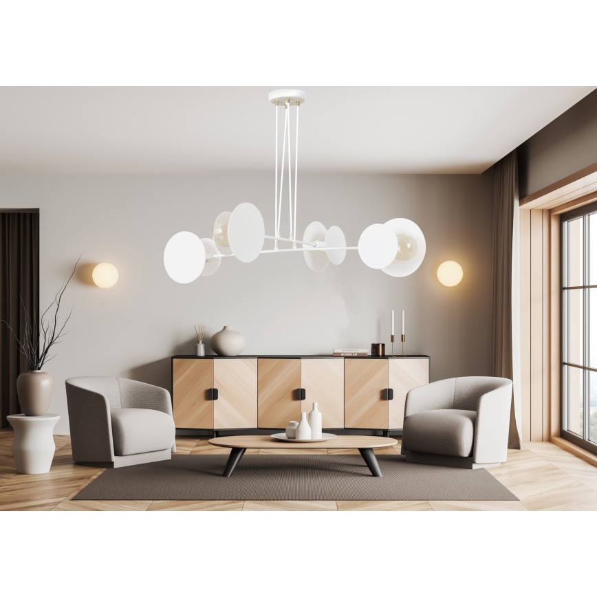 Pendel IDEA 4xE27/15W/230V hvid