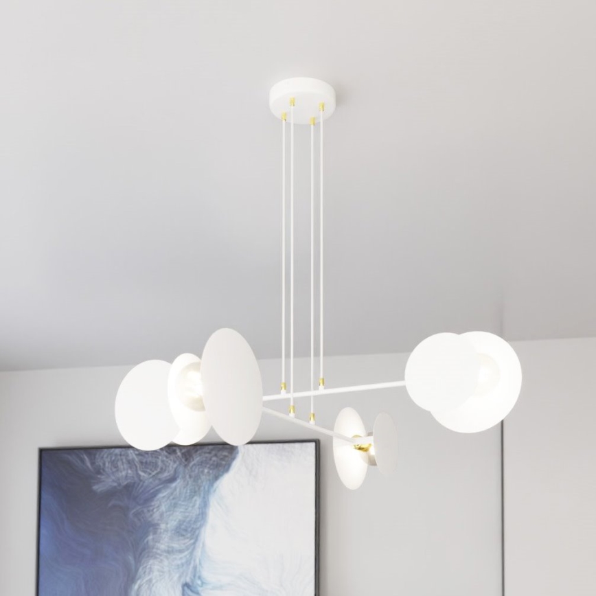 Pendel IDEA 4xE27/15W/230V hvid